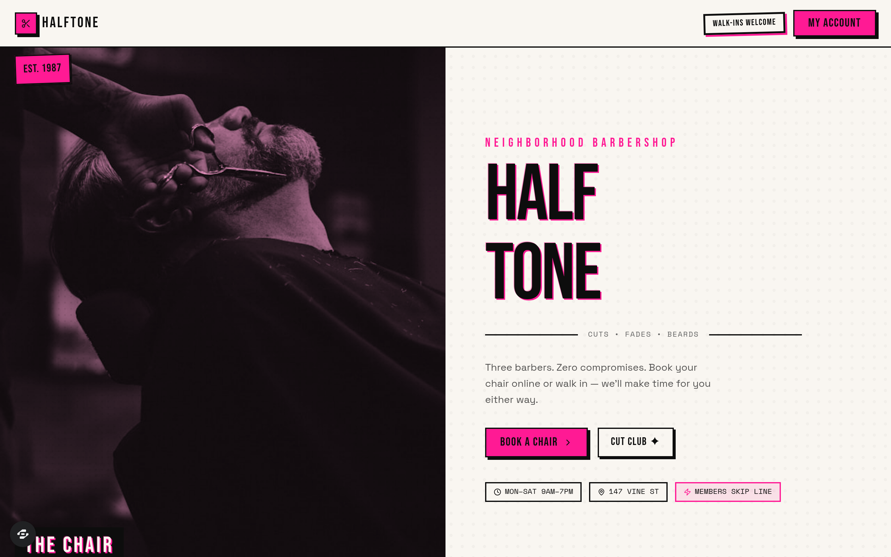 Halftone preview