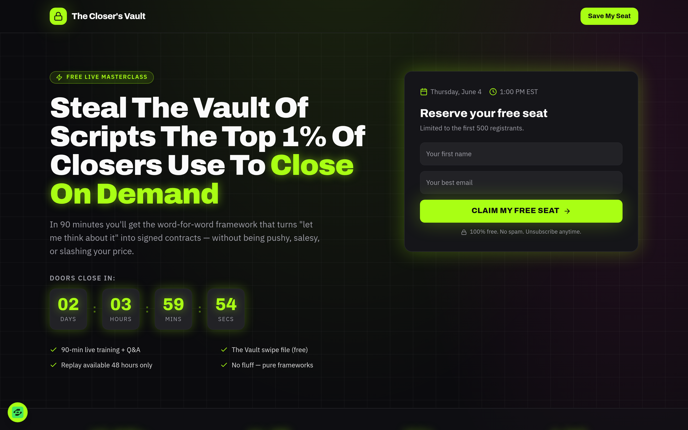 The Closer's Vault