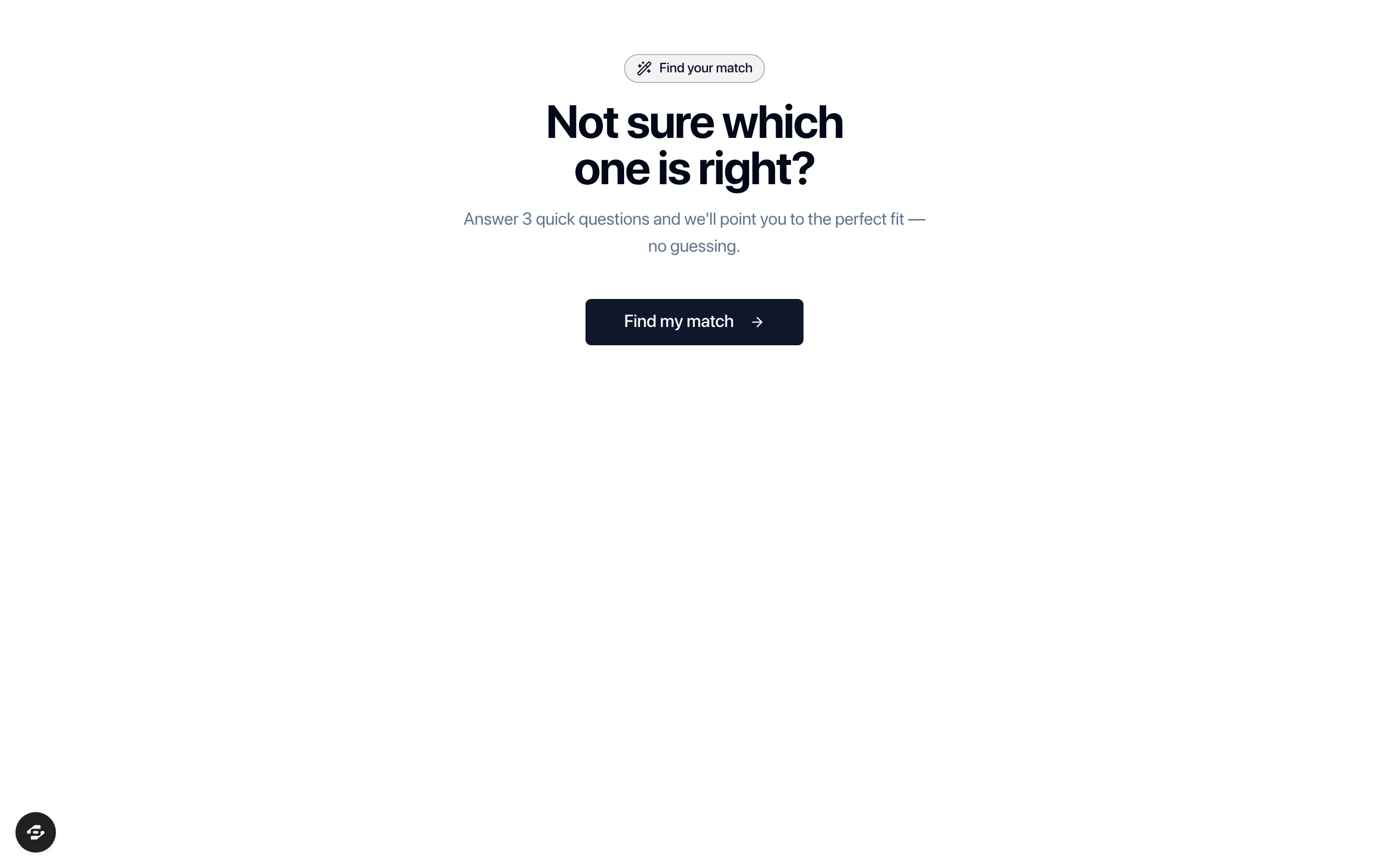 Product Finder Funnel preview