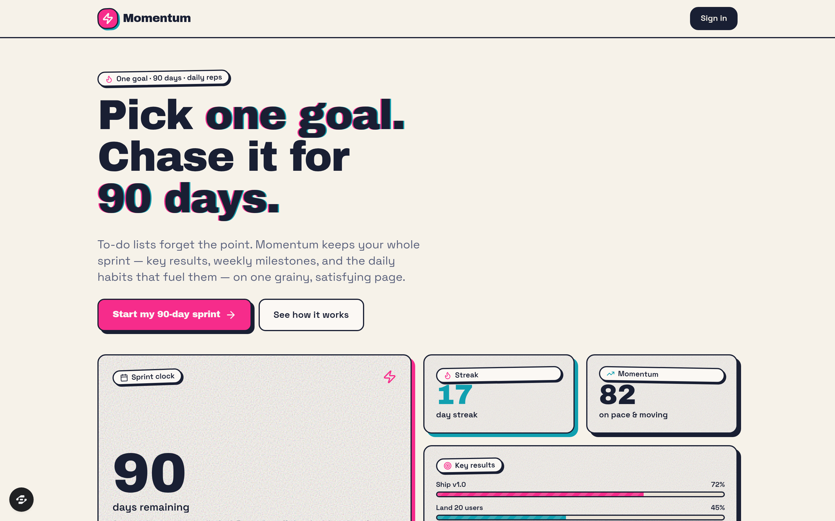 Momentum preview